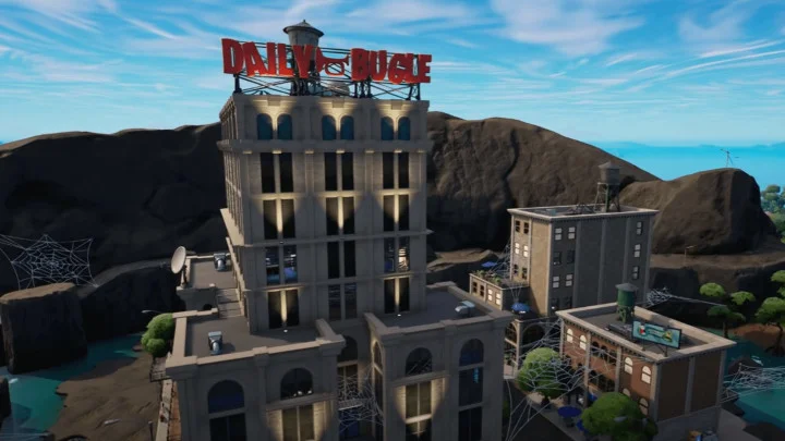 The Daily Bugle IO Blimp Has Crashed in Fortnite