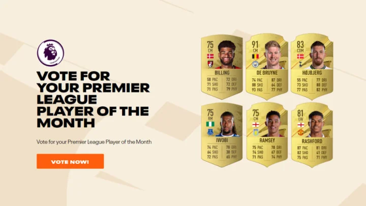 FIFA 23 Premier League September POTM: How to Vote, Nominees
