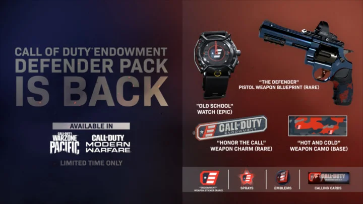 Call of Duty Endowment Defender Pack Returns to Celebrate 100K Milestone