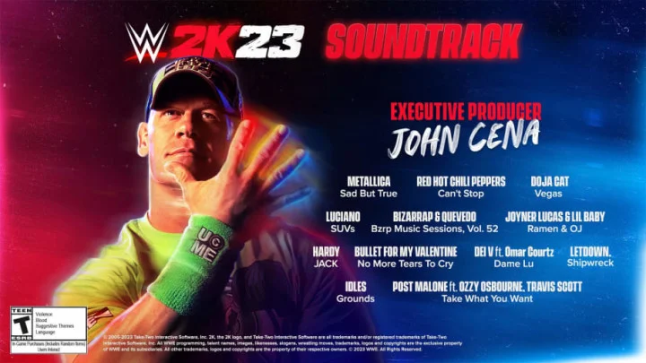 WWE 2K23 Soundtrack: Full List of Songs