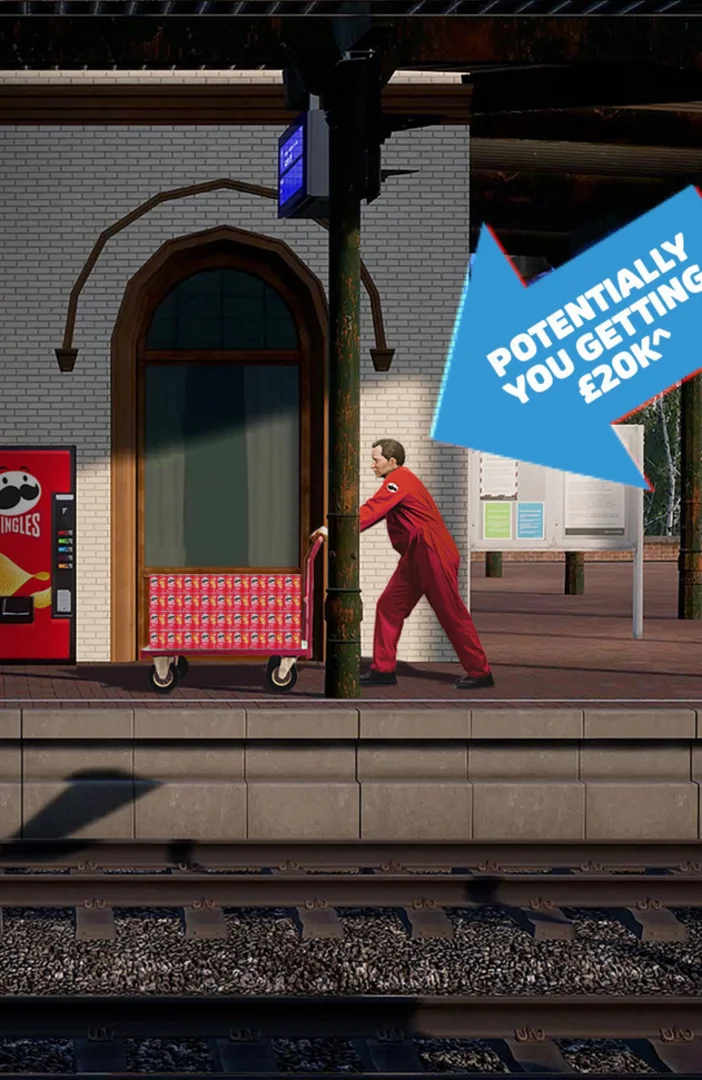 Pringles to pay £20k to virtual vending machine refiller in Train Sim World 2