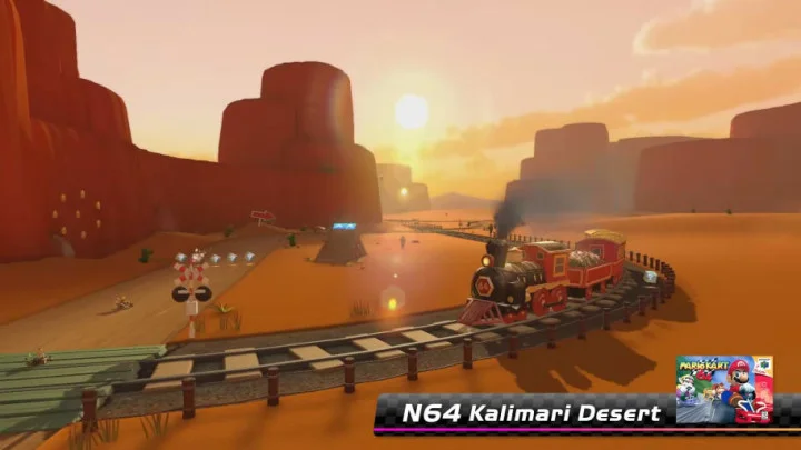Kalimari Desert Returns in Mario Kart 8 Deluxe