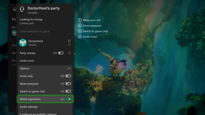 How to Turn on Party Chat Noise Suppression in Xbox Chat