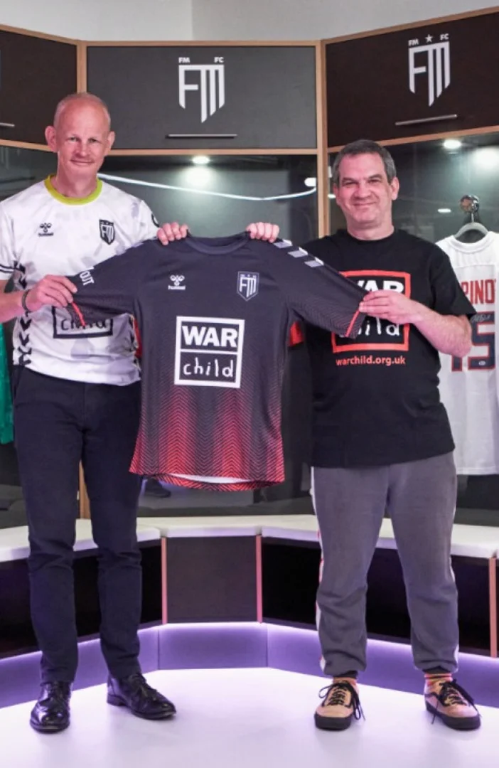 Football Manager's War Child charity shirt raises £30k