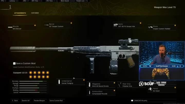 IceManIsaac Reveals His 'Perfect' Warzone AR Build in Season 4 Reloaded