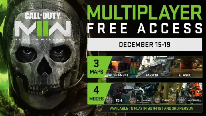 Modern Warfare 2 Multiplayer Free Access Period: December 2022
