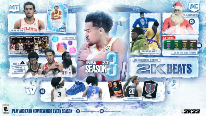 NBA 2K23 Season 3 Rewards: Current and Next Gen