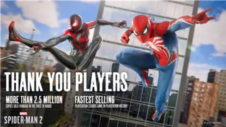 Marvel’s Spider-Man 2 Breaks Sales Records to Become Fastest-selling PlayStation Studios Game in PlayStation History