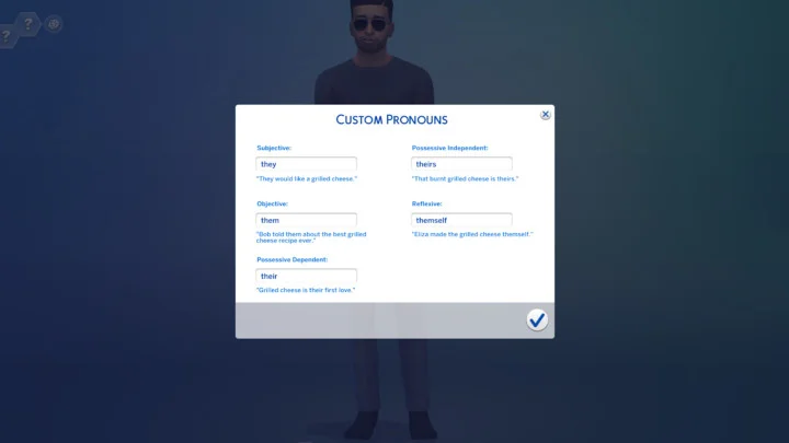 The Sims 4 Adds Customizable Pronouns Feature
