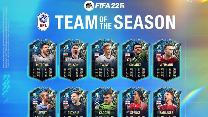 5 Best EFL TOTS Cards in FIFA 22