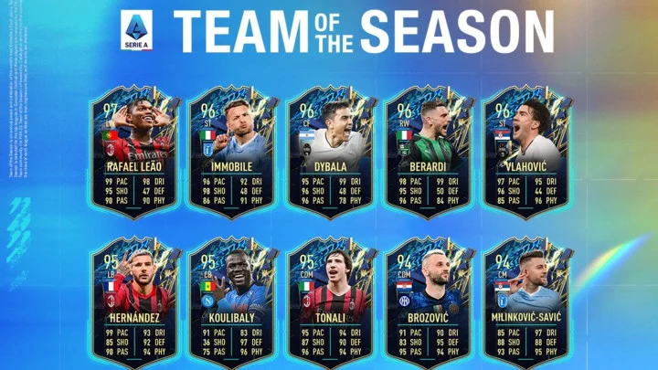 Top 5 Best Serie A TOTS Cards in FIFA 22