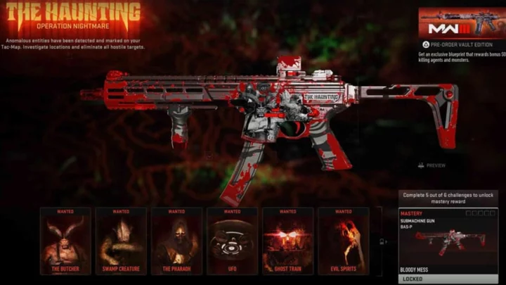 How to Unlock 'Bloody Mess' Mastery SMG Blueprint in Warzone The Haunting