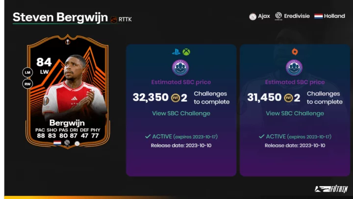 Steven Bergwijn FC 24: How to Complete the Road to the Knockouts SBC