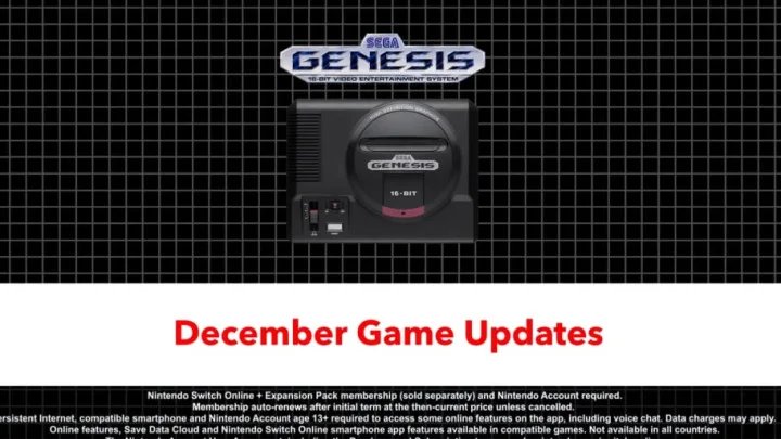 Four SEGA Genesis Games Added to Nintendo Switch Online December Line-Up