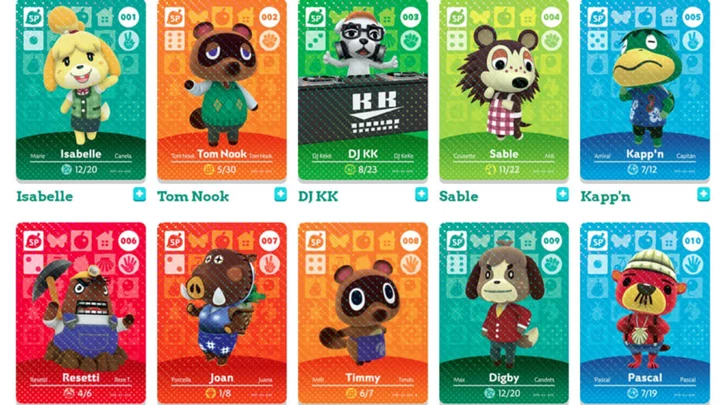 All Animal Crossing Amiibo Cards Available